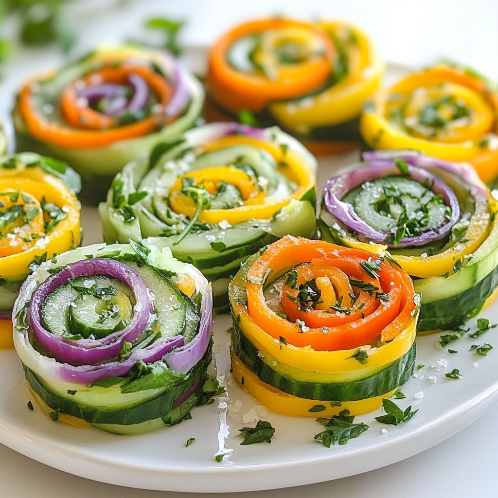 Rainbow Veggie Pinwheels Flavorful and Fresh Snack