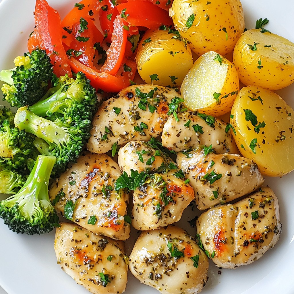 Sheet Pan Lemon Garlic Chicken & Veggies Delight