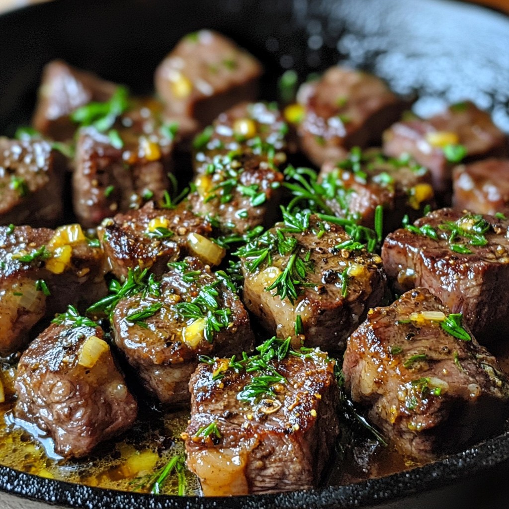 Garlic Butter Steak Bites Savory and Easy Recipe