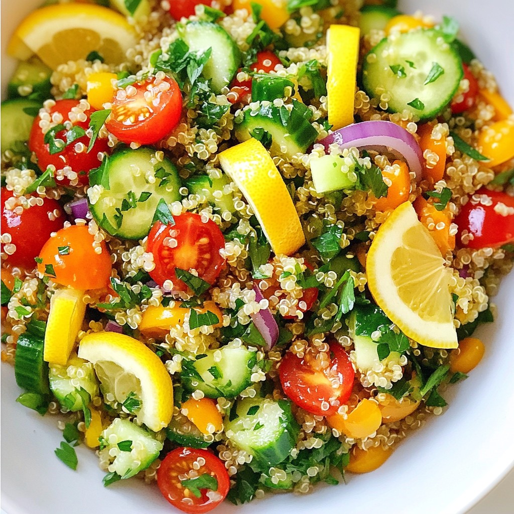 Lemon Herb Quinoa Salad Fresh and Flavorful Delight