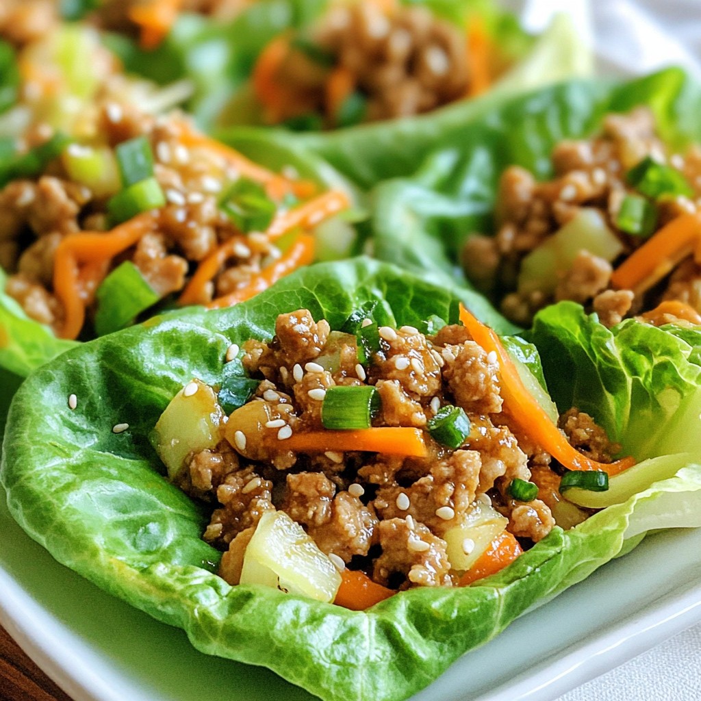 Sesame Ginger Chicken Lettuce Wraps Delight Recipe