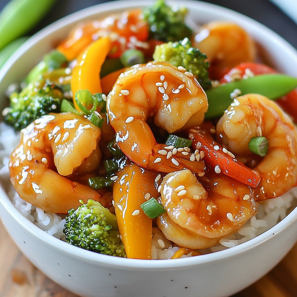 Honey Garlic Shrimp Stir Fry Tasty and Simple Recipe