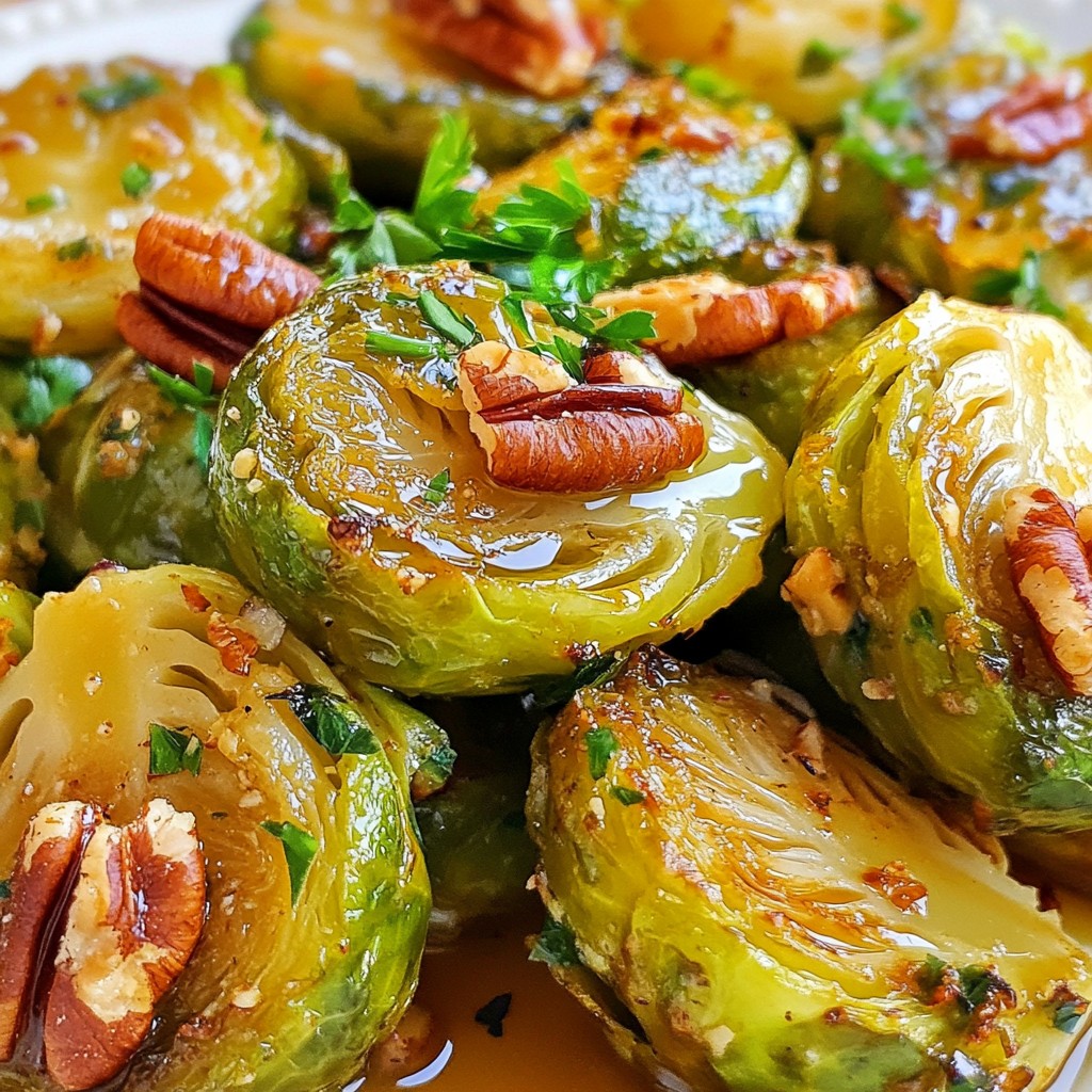 Maple Glazed Brussels Sprouts Irresistible Roast Dish