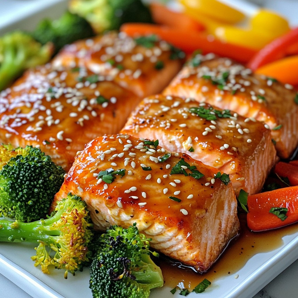 Sheet Pan Honey Garlic Salmon Simple Flavor Delight