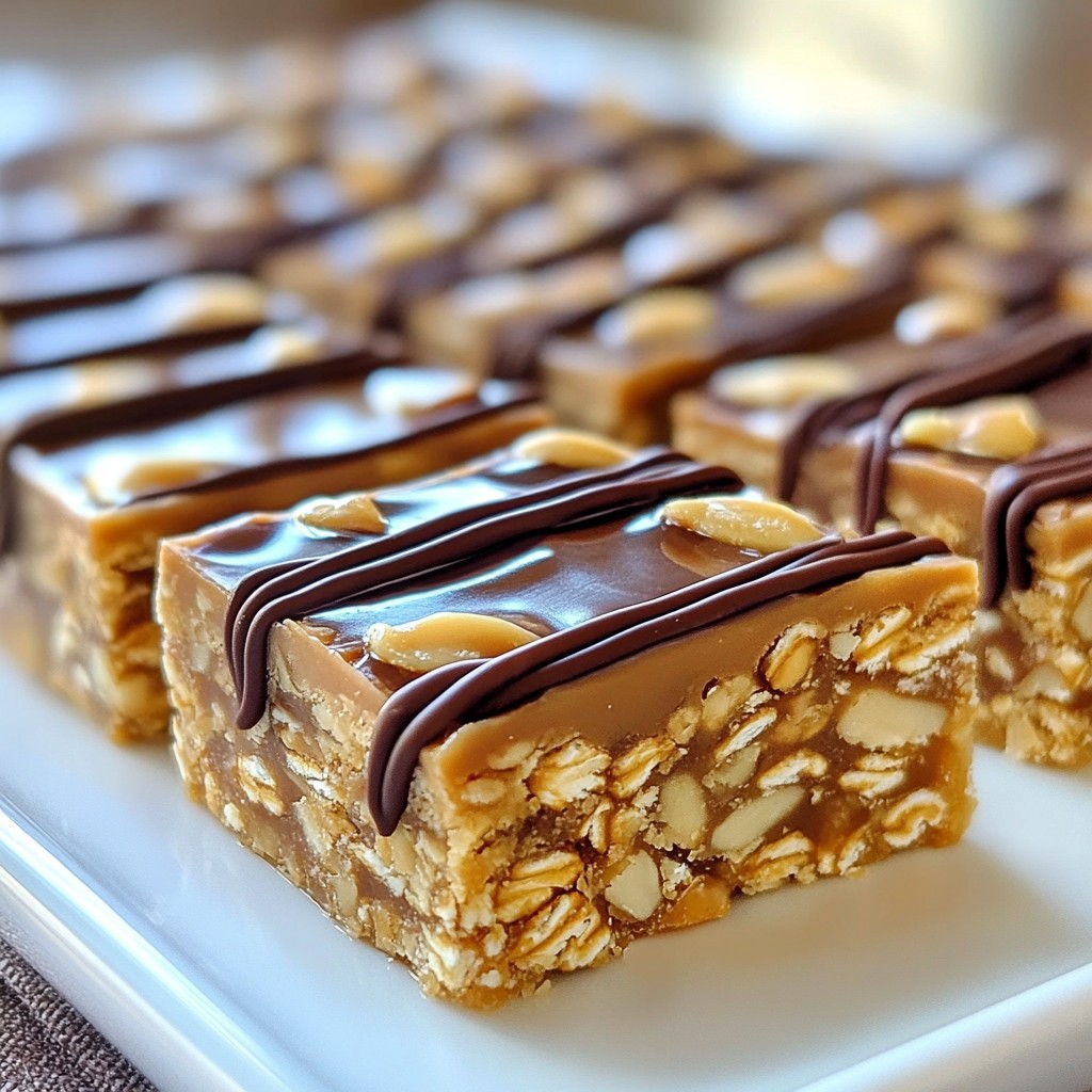 No Bake Peanut Butter Oat Bars Quick and Easy Recipe