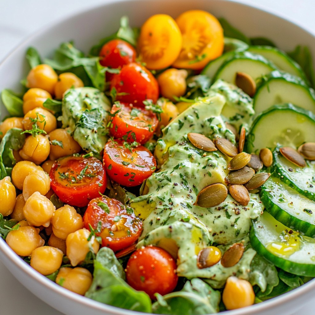 TikTok Green Goddess Salad Fresh and Healthy Recipe