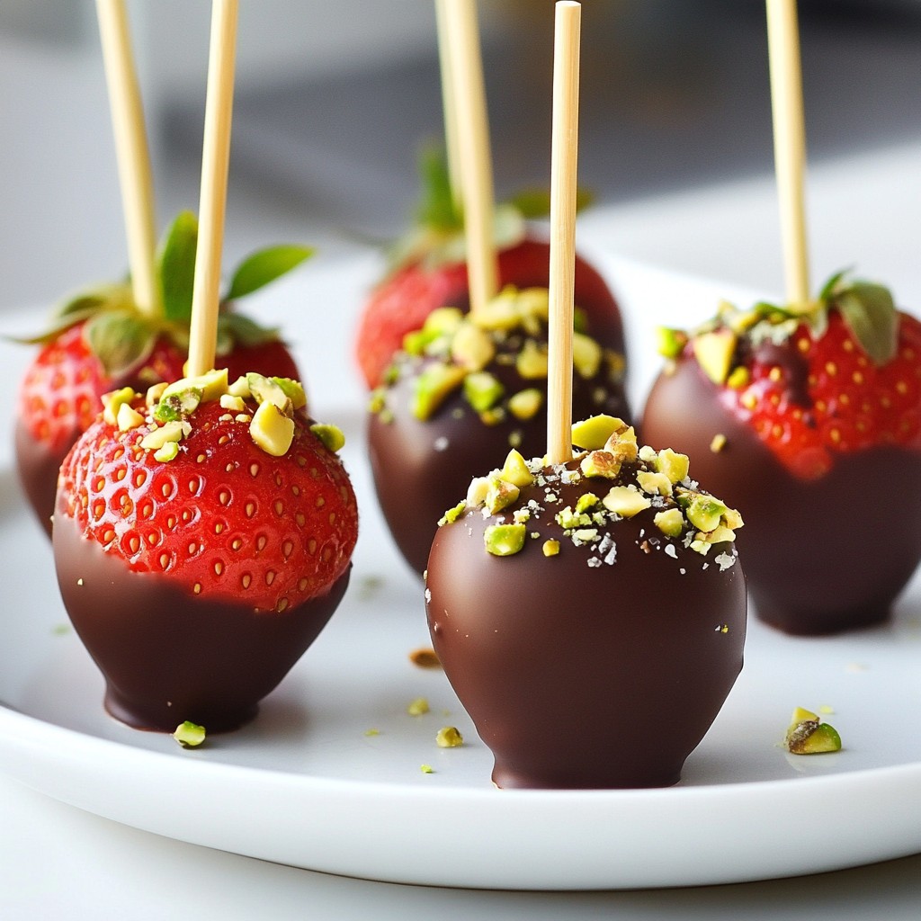 Chocolate Covered Strawberry Pops Delightful Treats