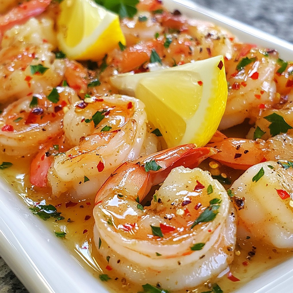 Minute Garlic Butter Shrimp Quick and Tasty Dish