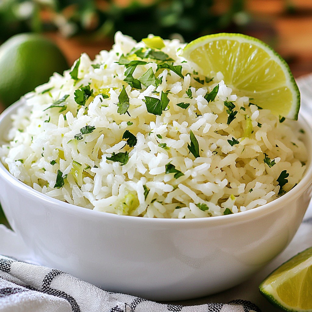 Zesty Cilantro Lime Rice Flavorful and Fresh Side