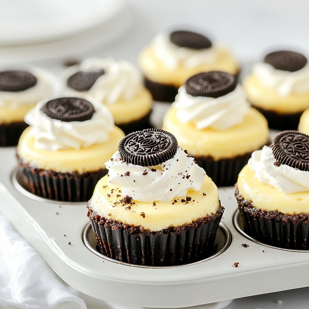 Mini Oreo Cheesecakes Irresistible Dessert Delight
