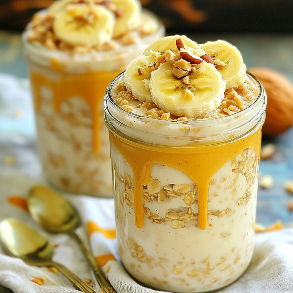 Peanut Butter Banana Overnight Oats Easy Breakfast Delight