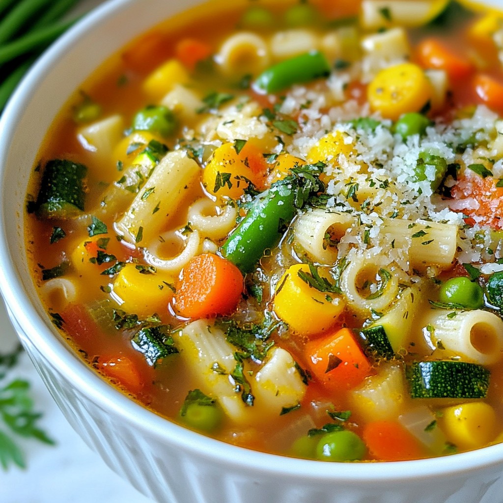 Veggie-Packed Minestrone Soup Tasty and Nutritious Recipe