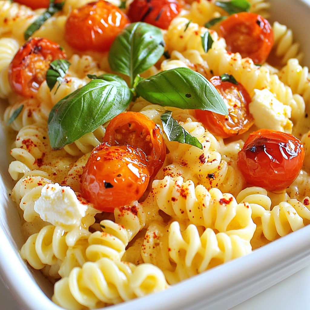 Baked Feta Pasta with Cherry Tomatoes Simple Delight