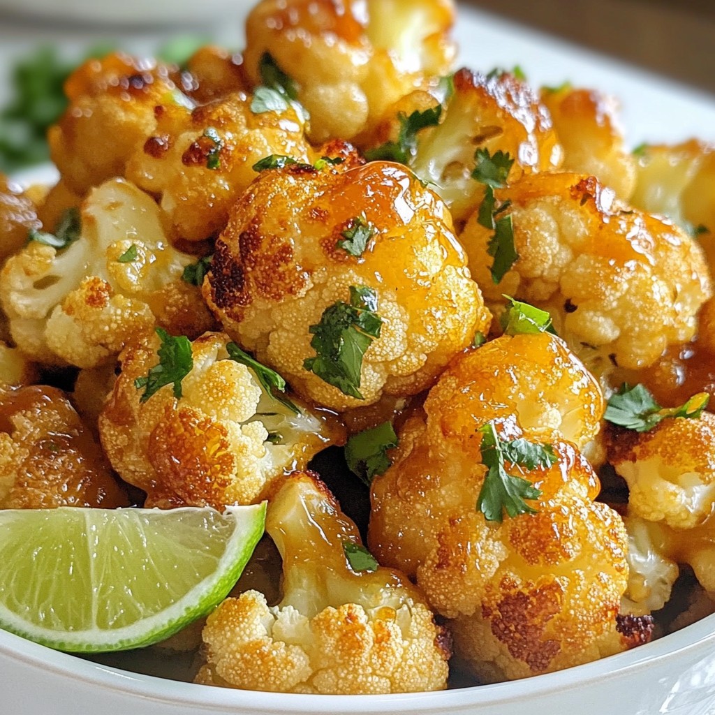 Sriracha Honey Roasted Cauliflower Flavor Explosion