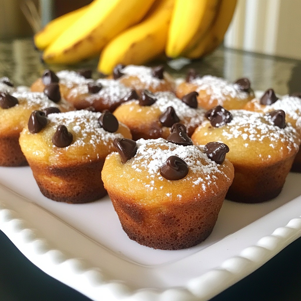 Chocolate Chip Banana Bread Muffins Delightful Treat
