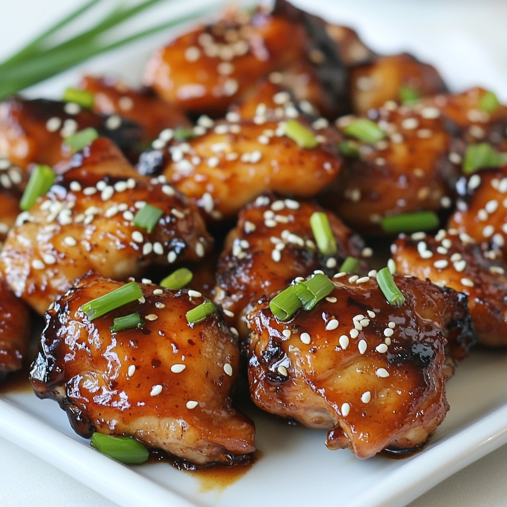 Honey Garlic Sticky Chicken Bites Flavorful Delight