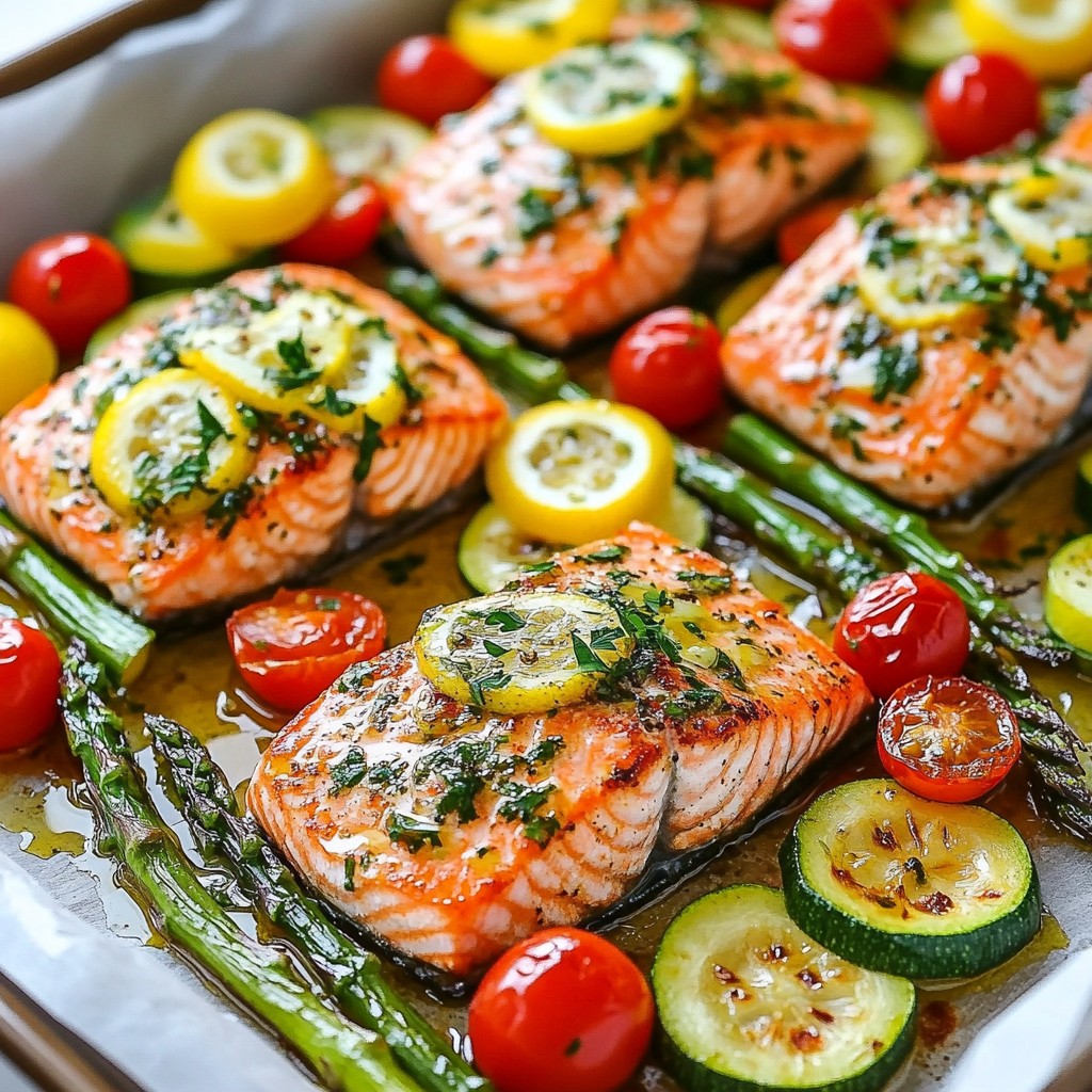 Sheet Pan Lemon Herb Salmon Fresh and Flavorful Dish