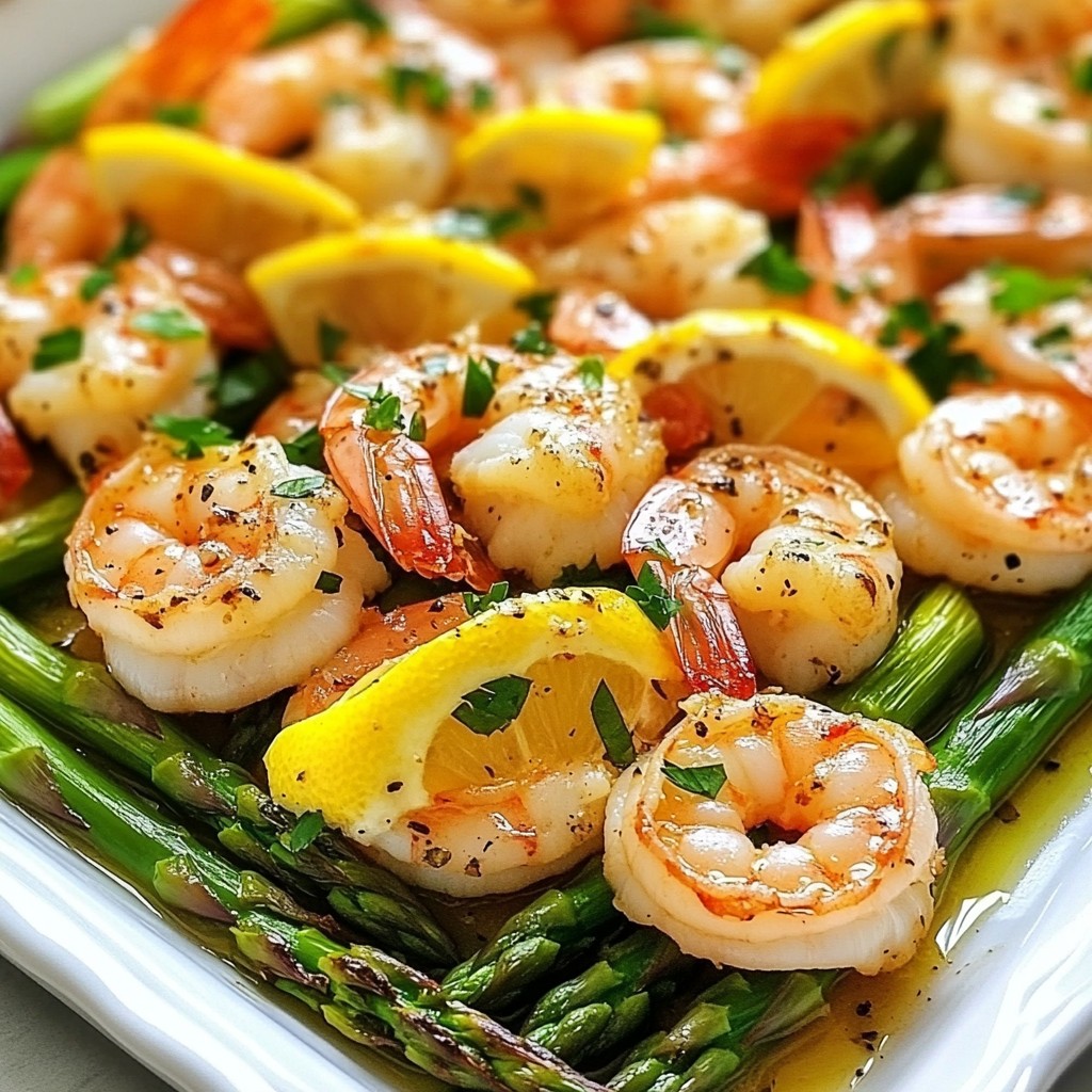 Flavorful Sheet Pan Garlic Shrimp and Asparagus Dish