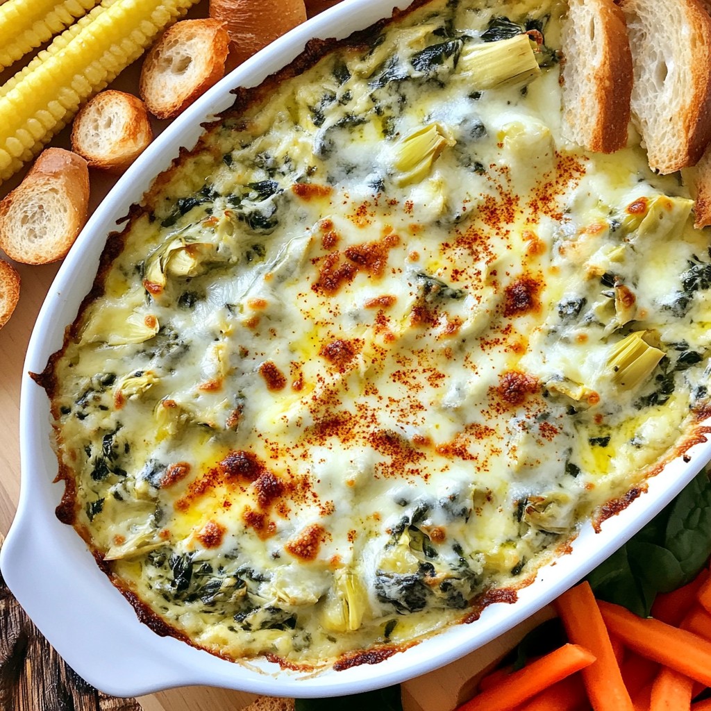 Creamy Spinach Artichoke Dip Savory Delight Recipe