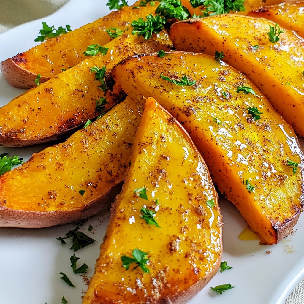 Maple Glazed Sweet Potato Wedges Flavorful Delight