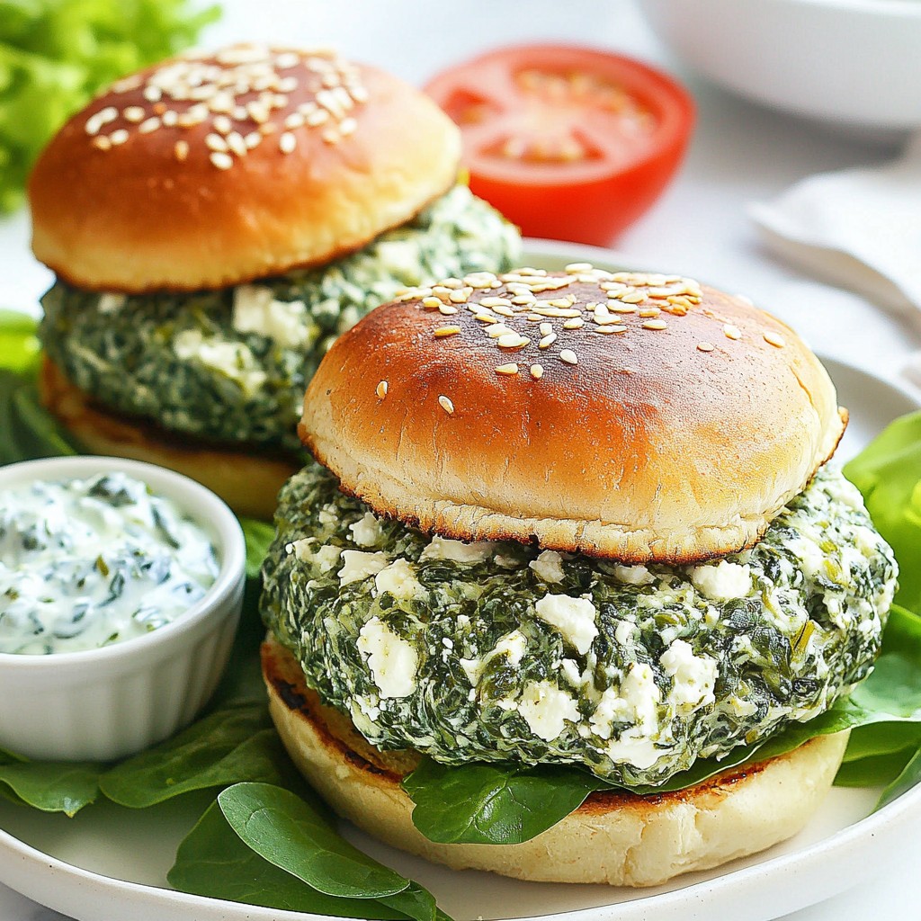 Spinach Feta Turkey Burgers Flavorful and Nutritious
