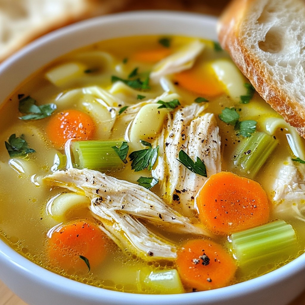 Classic Chicken Noodle Soup Flavorful Homemade Recipe