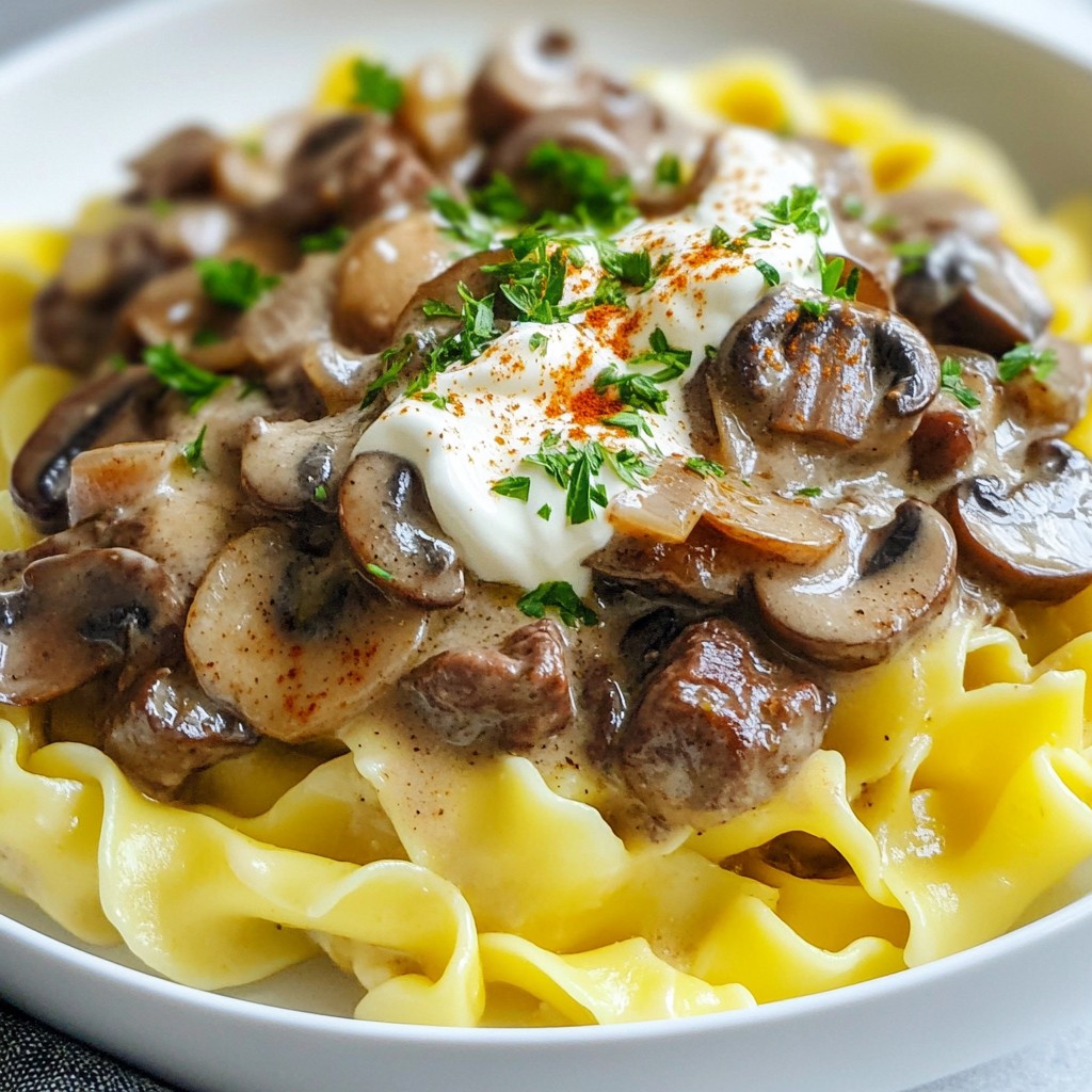 Instant Pot Beef Stroganoff Quick and Creamy Meal