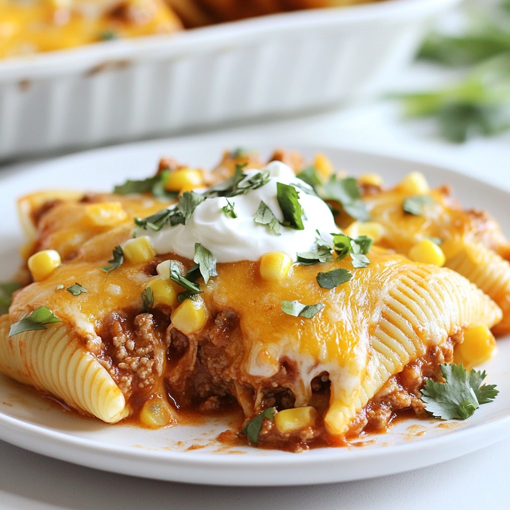 Cheesy Taco Stuffed Shells Loaded with Flavor