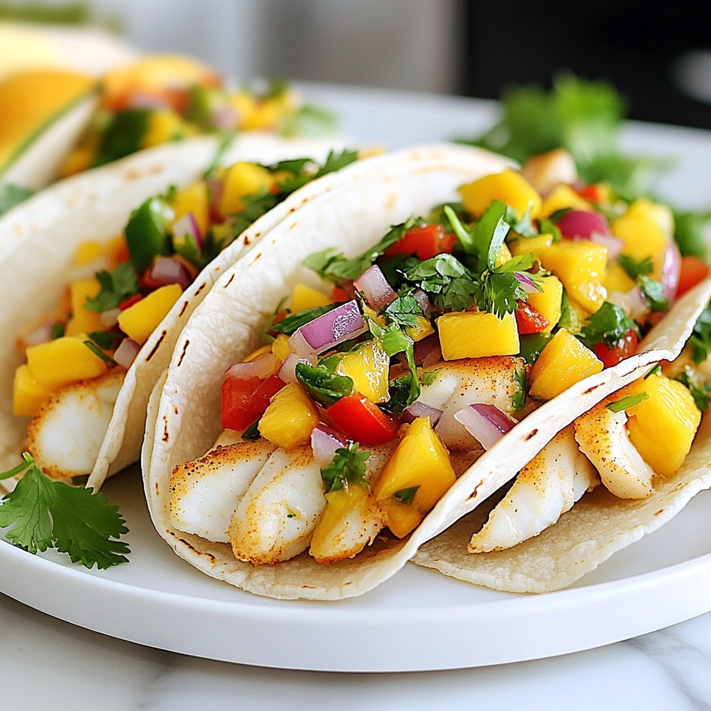 Mango Salsa Fish Tacos Bursting with Flavor