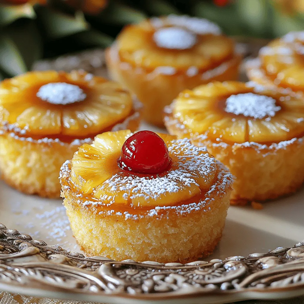 Mini Pineapple Upside Down Cakes Tasty and Easy Treat