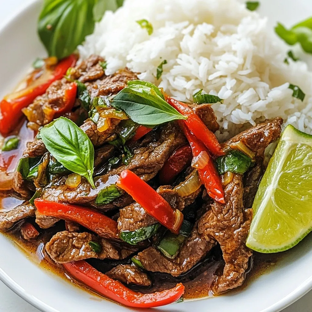 Spicy Thai Basil Beef Flavorful and Easy Recipe